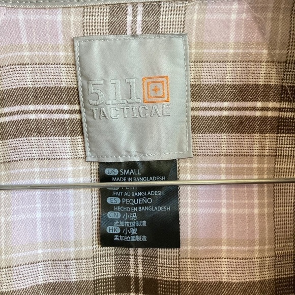 NWT 5.11 Tactical Women's Polyester Wisteria Plaid HERA Flannel Shirt Sz Small - Picture 4 of 8